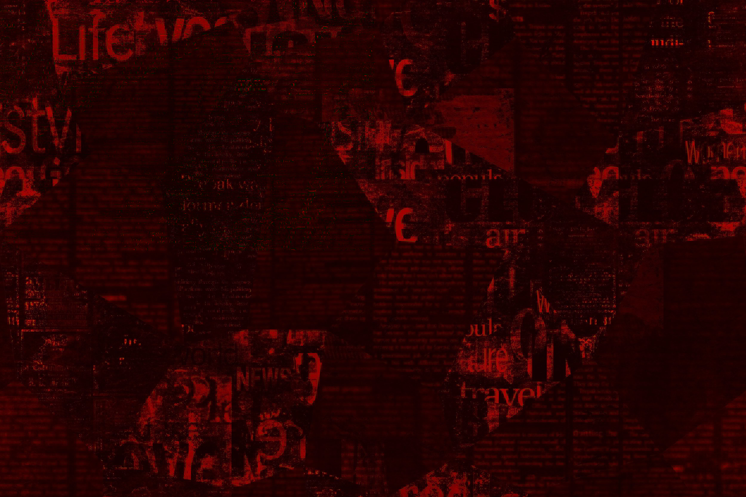 Aged Newspaper Collage Background